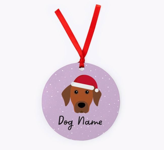 Snow: Personalised {breedFullName} Christmas Decoration